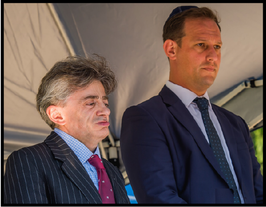 Lord Kevin Shinkwin (left, with Gauteng Council Chairman Marc Pozniak) was the keynote speaker at the 2019 Johannesburg ceremony