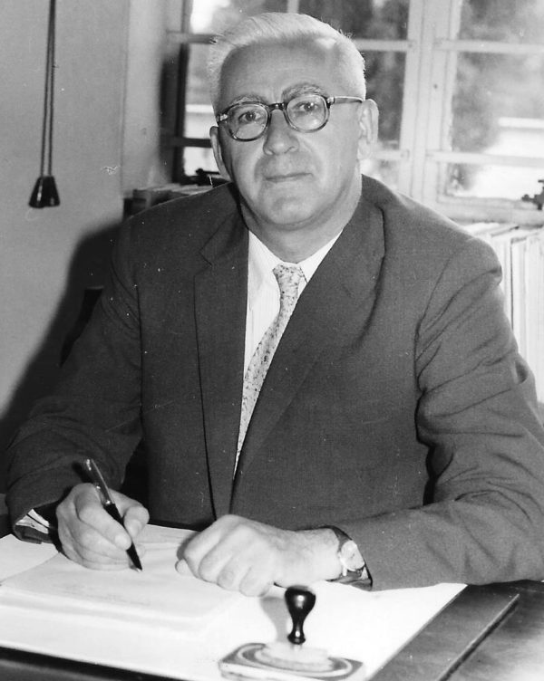 Jack Behr as principal of Forest Hill Primary School, Johannesburg (circa 1955)