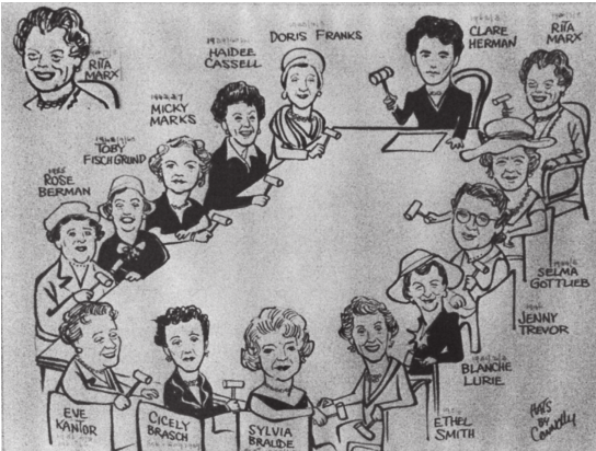 Portrait of United Sisterhood chairs, circa. 1957 by Bob Connolly (Rand Daily Mail)